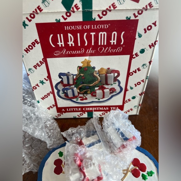 House Of Lloyd Mini Tea Set "A Little Christmas Tea"  Set 1996 5.5" plate - Picture 2 of 5